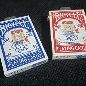 Rare 1984 Olympics playing cards 2 decks unused unopened original store tags